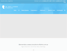 Tablet Screenshot of consultorio-oftalmo.com.ar